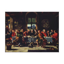 Le dernier dîner par Pieter Coecke van Aelst Wrapp Toiles Tendues