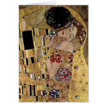 Le détail de baiser de Gustav Klimt (circa 1908) Carte De Vœux