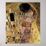 Le détail de baiser de Gustav Klimt (circa 1908) Posters