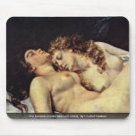 Le détail de dormeurs, par Courbet Gustav Tapis De Souris