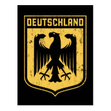 Le Deutschland Eagle - manteau des bras allemand Carte Postale