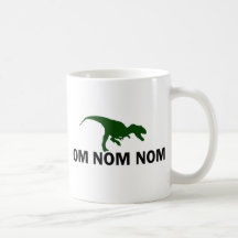 Le dinosaure Rawr de l'OM Nom Nom a faim Tasse À Café