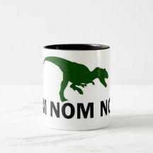 Le dinosaure Rawr de l'OM Nom Nom a faim Tasses À Café