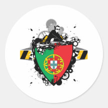 Le DJ au Portugal Autocollants