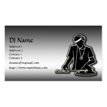 Le DJ Modèles De Cartes De Visite