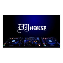 Le DJ, musique, club, carte de visite