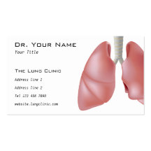 Le docteur carte de visite de poumon
