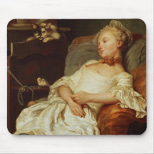 Le dormeur, 1759 (huile sur la toile) tapis de souris