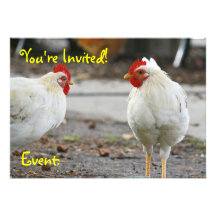 Le double a dégrossi invitation, coq