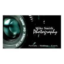 Le double de photographe d'appareil-photo a dégros modèles de cartes de visite