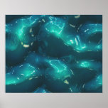Le doux en plastique fondu d'art organique ondule  posters