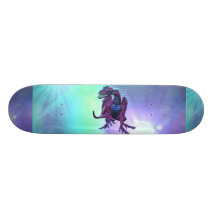 Le dragon conçoit la planche à roulettes