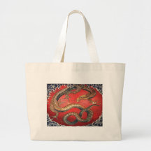 Le dragon de Hokusai Sacs Fourre-tout