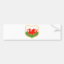 le dragon rouge du Pays de Galles gallois de rugby Adhésifs Pour Voiture