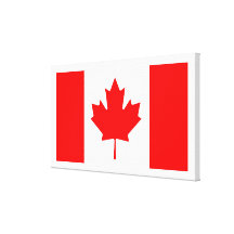 Le drapeau canadien - souvenir du Canada Toile Tendue
