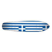 Le drapeau de la Grèce Planches À Roulettes Customisées