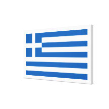 Le drapeau de la Grèce Toiles Tendues Sur Châssis