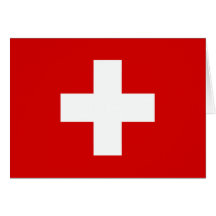 Le drapeau de la Suisse Carte De Vœux
