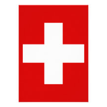 Le drapeau de la Suisse Cartons D'invitation