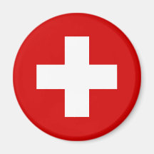 Le drapeau de la Suisse Magnets