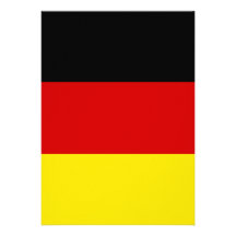 Le drapeau de l'Allemagne Invitations Personnalisées