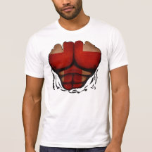 Le drapeau de l'Angleterre Muscles le T-shirt drôl