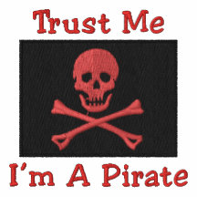 Le drapeau de pirate brodé personnalisable pique, 