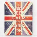 Le drapeau vintage d'Union Jack gardent le calme e Tapis De Souris