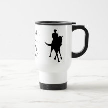 Le dressage danse la tasse de voyage de cheval de 