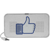 le facebook AIMENT le pouce vers le haut du graphi Haut-parleur iPod