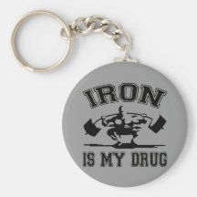 Le fer est ma drogue porte-clefs