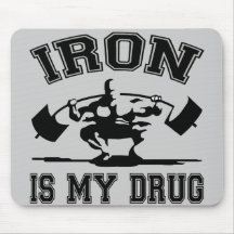 Le fer est ma drogue tapis de souris