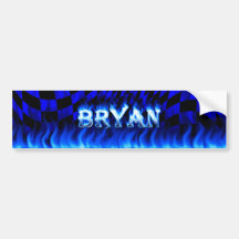 Le feu de Bryan et conception bleus d'adhésif pour Adhésifs Pour Voiture