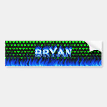 Le feu de Bryan et conception bleus d'adhésif pour Adhésifs Pour Voiture