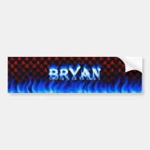 Le feu de Bryan et conception bleus d'adhésif pour Adhésifs Pour Voiture