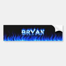 Le feu de Bryan et conception bleus d'adhésif pour Adhésif Pour Voiture