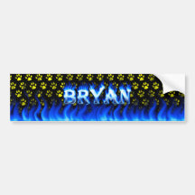 Le feu de Bryan et conception bleus d'adhésif pour Adhésifs Pour Voiture