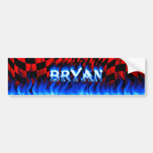 Le feu de Bryan et conception bleus d'adhésif pour Adhésifs Pour Voiture