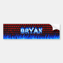 Le feu de Bryan et conception bleus d'adhésif pour Adhésifs Pour Voiture