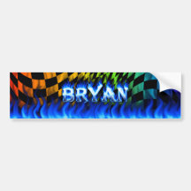 Le feu de Bryan et conception bleus d'adhésif pour Adhésif Pour Voiture