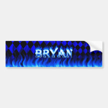 Le feu de Bryan et conception bleus d'adhésif pour Adhésifs Pour Voiture