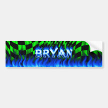 Le feu de Bryan et conception bleus d'adhésif pour Adhésif Pour Voiture