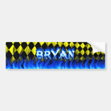 Le feu de Bryan et conception bleus d'adhésif pour Autocollant Pour Voiture