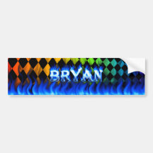 Le feu de Bryan et conception bleus d'adhésif pour Autocollant Pour Voiture