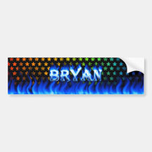 Le feu de Bryan et conception bleus d'adhésif pour Adhésif Pour Voiture