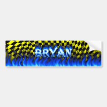 Le feu de Bryan et conception bleus d'adhésif pour Adhésifs Pour Voiture