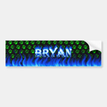 Le feu de Bryan et conception bleus d'adhésif pour Adhésifs Pour Voiture