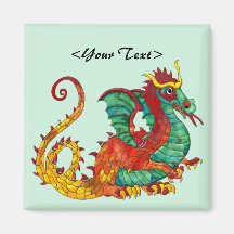 Le feu de dragon magnets