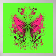 Le feu rose posters
