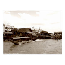 Le fleuve Chao Phraya Carte Postale
